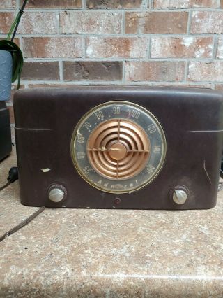 Vintage Admiral Model 5y22a N,  Turn Table & Radio, .