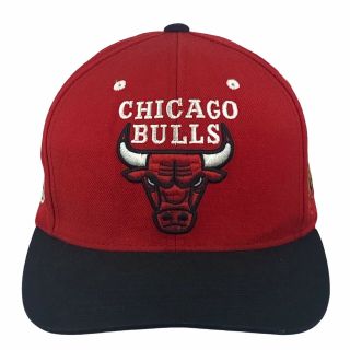 Mitchell & Ness Chicago Bulls 1997 Nba Finals Patch Red Hwc Cap Snapback Hat