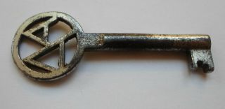 Vintage Flat Skeleton Key Marked Double A From Greece