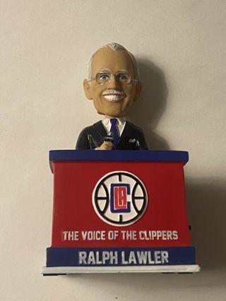 Ralph Lawler Talking Bobblehead Los Angeles Clippers Sga Voice Of The Nba
