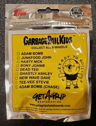 Garbage Pail Kids - Get A Grip Skateboard Wheels W/ Wrapper - You Pick