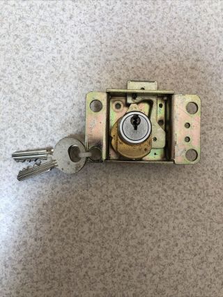 Medeco Vault Lock With Two Keys.  For Western Electric Payphones