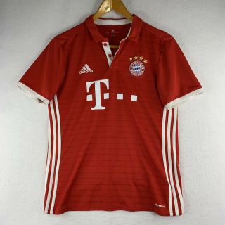 Adidas Fc Bayern Munchen Munich 2017 Red Home Jersey Kit Adult Size Medium