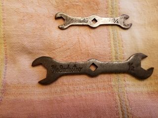 50 Off 2 Vintage Indestro Open End Wrenches (9/16 And 1/2 ") (5/16 And 1/4 ")