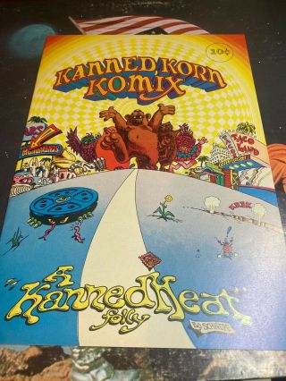 Lp - Canned Heat Future Blues (1969),  Rare Kanned Korn Komix Book Insert