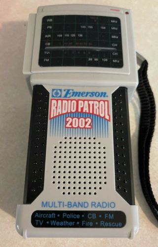 Emerson Patrol 2002 Model Mss - 1383 Multi - Band Radio Scanner Police Fire Aircraft