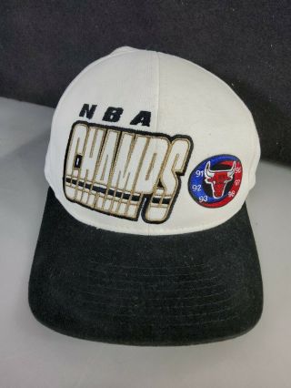 Vintage Starter Chicago Bulls Nba Champs Snapback Hat 1998,  97,  96,  93,  92,  91