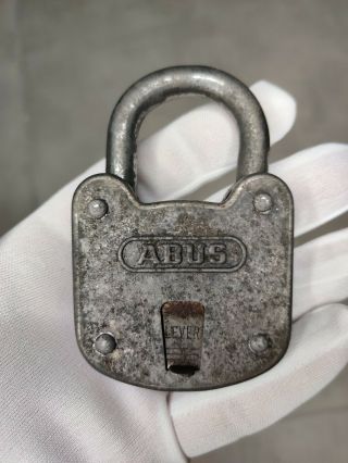 Vintage Old Rare Lock Without Key Made In German Abus