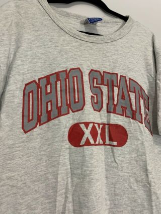 Vintage Champion Ohio State University Buckeyes Football T Shirt Xl Usa Gray