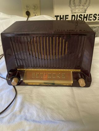 Antique General Electric Model 422 Bakelite Am Radio