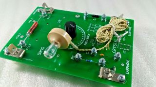 Fully Assembled Crystal Radio Receiver With Piezo Earphone Rk - 7fa