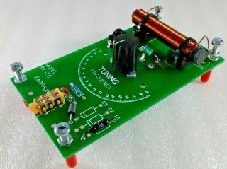 Crystal Radio Ferrite Coil Printed Circuit Board Receiver Piezo Earphone Rk - 7ch