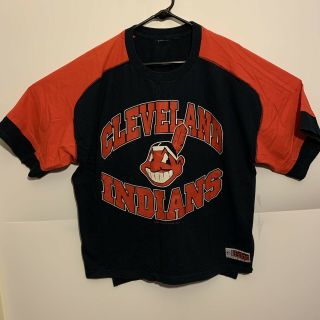 Vintage Sz Xxl 1997 Cleveland Indians Chief Wahoo Pro Player T - Shirt Usa Mens