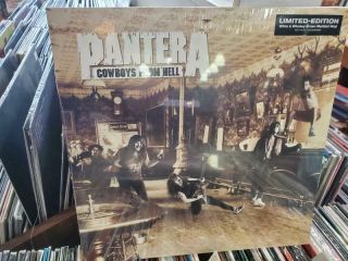 Pantera Cowboys From Hell - White & Whiskey Brown Marbled Vinyl Viny