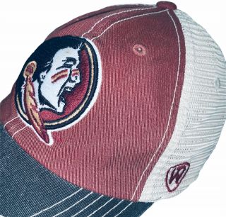 Vintage Florida State Seminoles Mesh Snapback Hat Cap Trucker Top Of The World