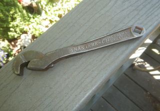 Vintage Heller Brothers Co.  " Masterench " 8 " Adjustable Wrench Newark,  Nj Usa