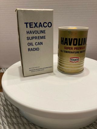 Texaco Havoline Oil Promotional Am Radio W/box