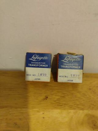 2 Vintage Nos Lafayette Radio Transistor Driver Output Tr99 Transformers