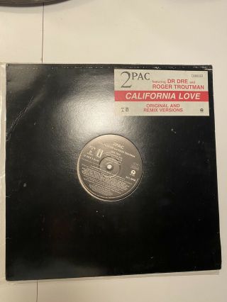 2pac - California Love 12 " Rare Death Row Records,  2pac Tupac Dr.  Dre Promo
