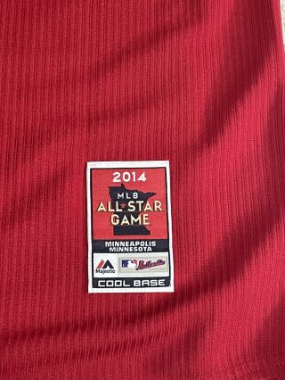 2014 Minnesota American League All Star Baseball Jersey Mens 48 Majestic 3