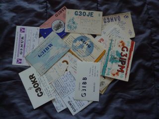 Joblot X50 Amateur Ham Radio Qsl Cards From Uk England 1960s Lot4