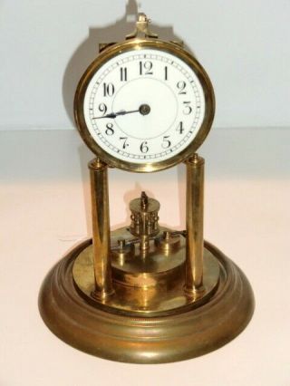 Vintage 400 Day Disc Pendulum Torsion Clock Anniversary