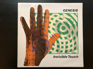 Genesis " Invisible Touch " Australian Virgin Pressing W/ Lyric Sleeve Ex/ Ex Con