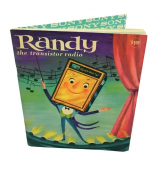 1963 Randy The Transistor Radio Children’s Promo Book By Sony