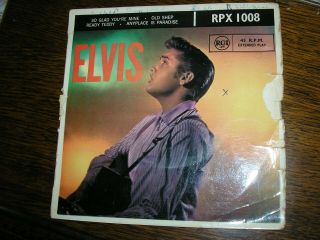 Elvis Presley E.  P Zealand Vol 2 Rare.  So Glad You 