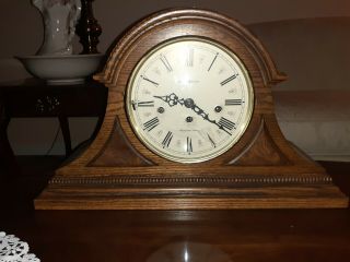 Vintage Howard Miller 390 - 020 Mantle Clock Westminster Chime West Germany