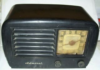 Admiral (continental) 5 - Tube Am Table Radio 7t10e - N,  1947/1948,  Bakelite