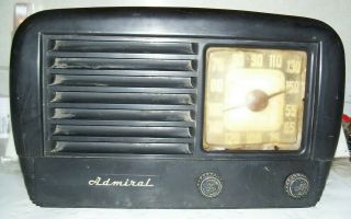 Admiral (Continental) 5 - tube AM table Radio 7T10E - N,  1947/1948,  Bakelite 2