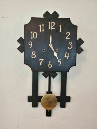 Unique Antique 8 Day Gilbert Mission Wall Clock San Remo Phila Inquirer