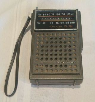 Radioshack Realistic Pocket Portable Radio Fm/am Solid State 12 - 635a