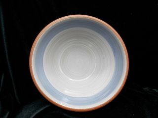 Denis Vibert Studio Pottery Maine Red Clay / Blue Glaze Large 9 "