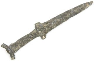 Rare Ancient Bronze Battle Sword Dagger Dirk Neolithic Bronze Age 1000 ВС
