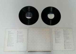 Pink Floyd The Wall 1st Press 2 X Vinyl Gatefold Lp Harvest No Band Members 2u1u