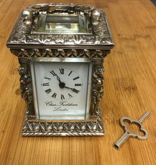 Charles Frodsham Solid Silver Ltd Edition Miniature Carriage Clock Key