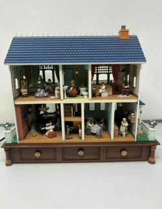 Rare Enesco Victorian Vignette Multi - Action Musical Doll House See Video