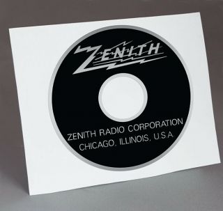 Pre Cut Zenith Waltons Radio Vinyl Sticker For Tube Radio Speaker