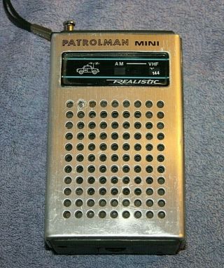 Vintage Realistic Patrolman - Mini Transistor Radio