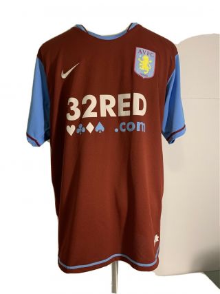 Nike Aston Villa 2006 - 2007 Home Soccer Football Jersey Shirt Avfc Mens Size L