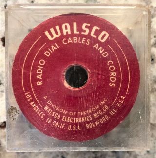 Vintage - Walsco Radio Dial Cable - Cord