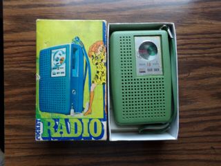 Vintage Best Ever Pocket Am Transistor Radio Honk Kong Late 60s