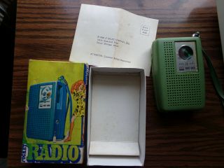 Vintage Best Ever Pocket AM Transistor Radio Honk Kong Late 60s 2