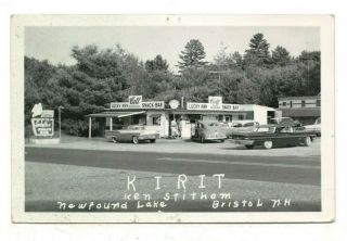 1962 Qsl: K1rit Ken Stitham,  Newfound Lake,  Bristol Nh – Lucky Ann Snack Bar