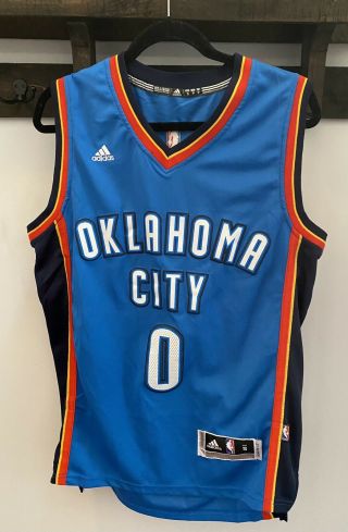 Adidas Nba Oklahoma City Thunder Russell Westbrook 0 Swingman Jersey Size S