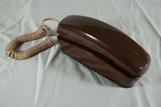 Sears Sr 3000 Series Chocolate Brown Wall Phone Vintage Push Button Telephone