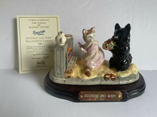 Beswick Beatrix Potter Duchess And Ribby Tableau Figurine Ltd Ed W Base,