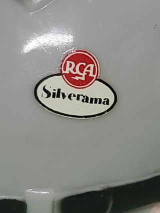 RCA Silverama radio tube attendant Fat Man plastic bank Towson Appliance center 3